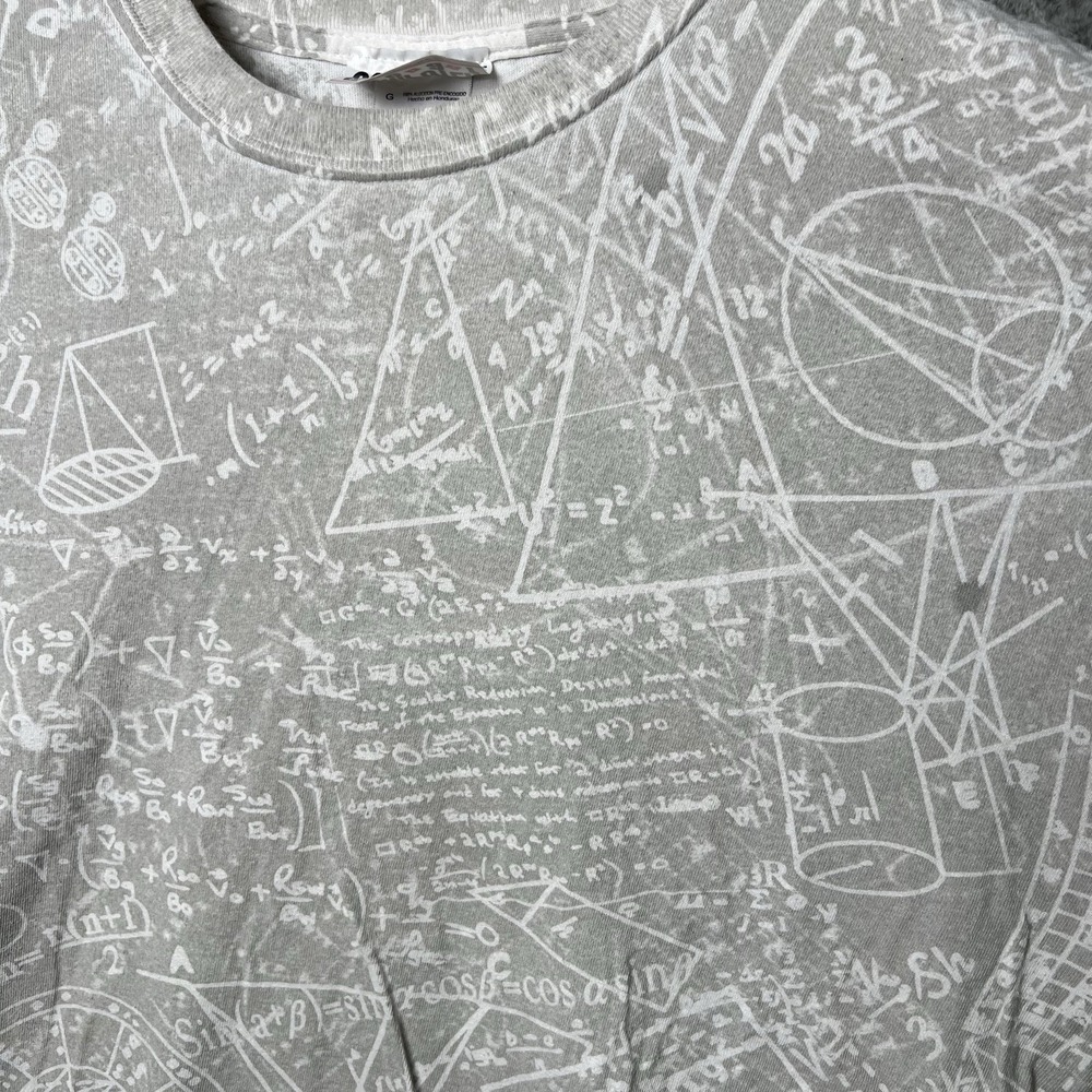 Vintage Computer Gear Science Geometry Engineering Formula AOP T-Shirt Large - Picture 2 of 6